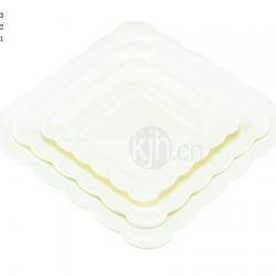 花邊正方餐盤(4、6PCS