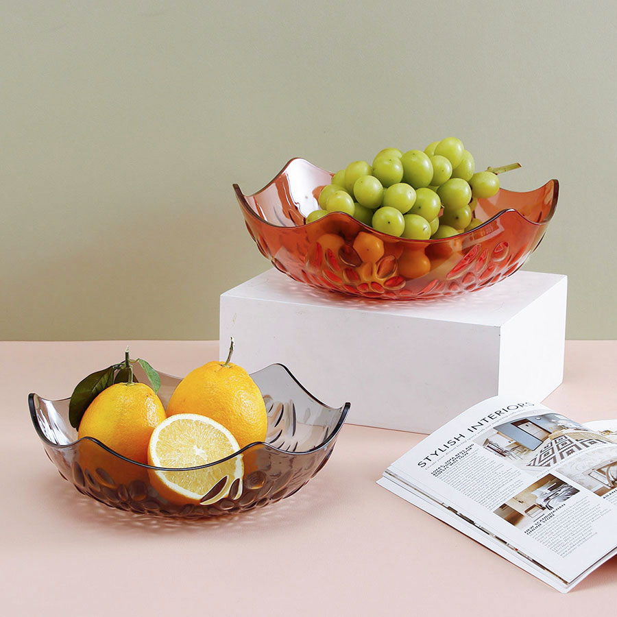 晶透水果盆