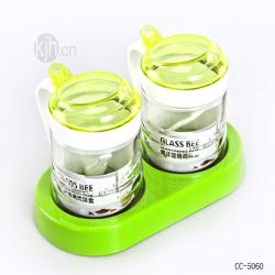 蜂味玻璃調味盒（2格）