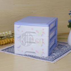 夢(mèng)里花開(kāi)收納柜三層