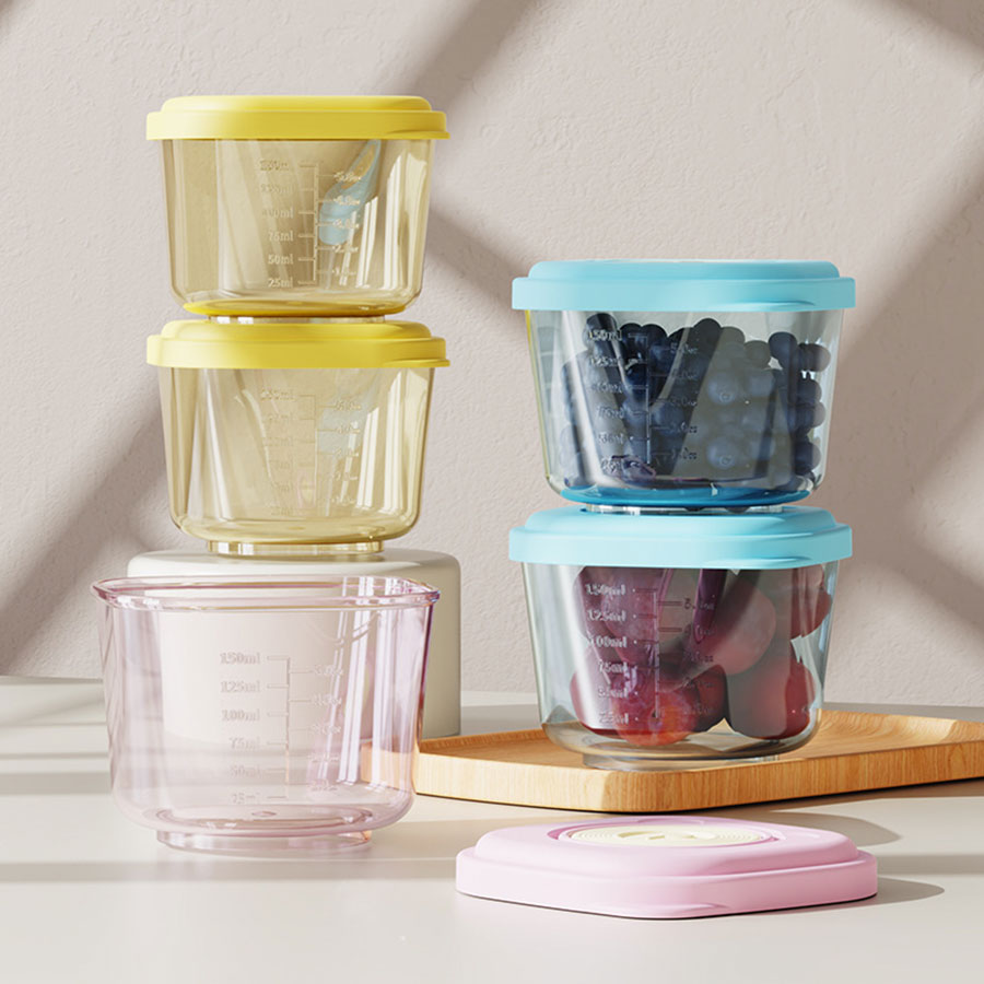 貝比小熊輔食盒(6個/