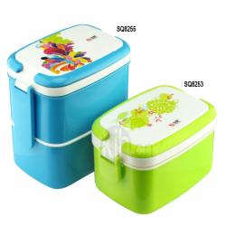 長方型手提飯盒、雙層