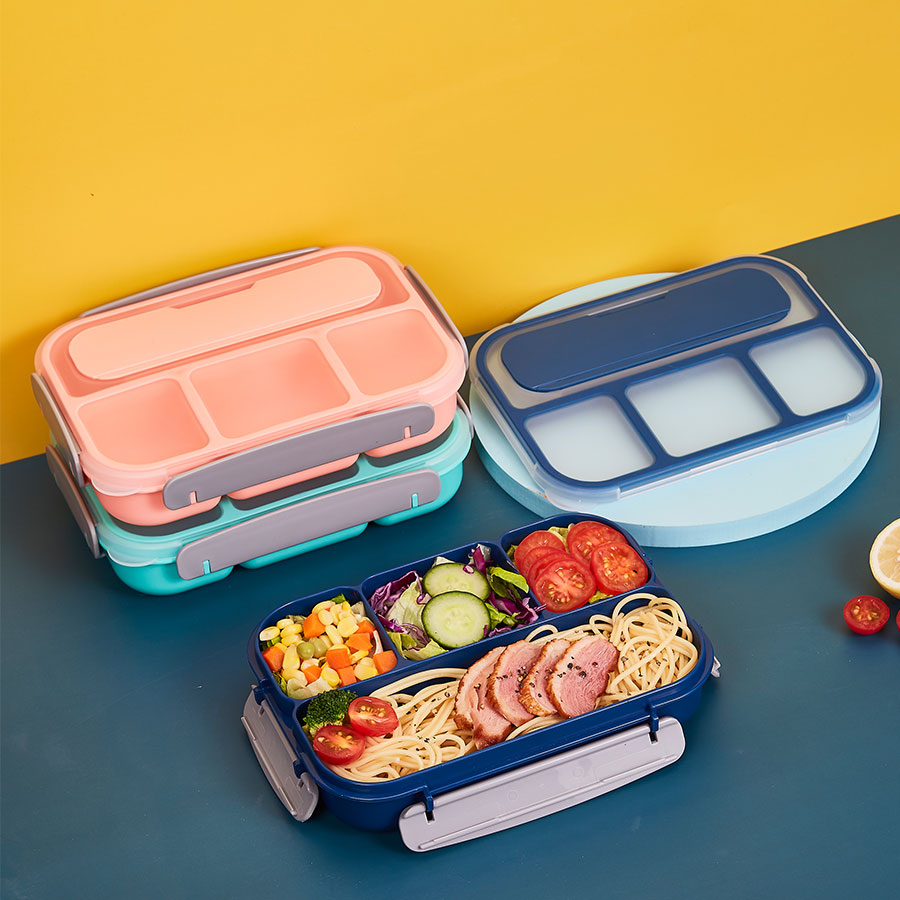 獨立密封四格飯盒1L/1