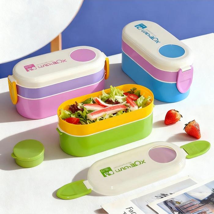 雙層便當(dāng)盒(700ML)